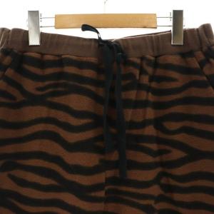 JOURNAL STANDARD LUXE 23AW ゼブラインレー パンツ ワイド テーパード イージー 茶 黒 ブラウン ブラック