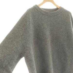 Spick&Span 23AW ロングリブプルオーバー ニット セーター 長袖 グレー
