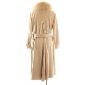 JUSGLITTY ファー付ベルテッドコート ロングコート アウター 1 ピンク /DF OS