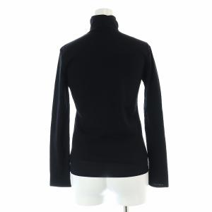 VIVIENNE TAM 23AW SOLID NETTING ブラウス パワーネット 長袖 タートルネック 38 M 黒 ブラック
