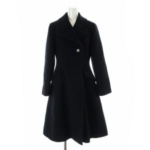 23AW プリンセスコート ロング ビジューボタン 1 S 黒 ブラック /AT OS