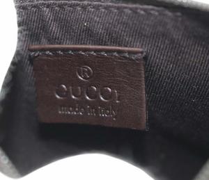 GUCCI トートバッグ ハンドバッグ GGキャンバス ポーチ付き ダークブラウン 101919