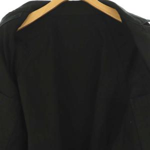 Plage 22AW Army シャツジャケット オープンカラー 36 黒 ブラック /MI OS