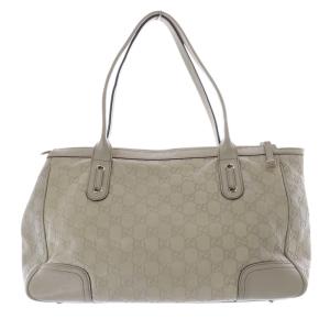 GUCCI プリンシー グッチシマ レザー 肩掛け ショルダーバッグ べージュ 177052