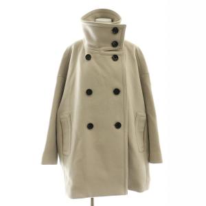 23AW スタンドカラーオーバーコート ベージュ
