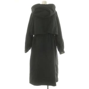 IENA Onibegie ナイロンフーデットコート アウター ブルゾン バックファスナー 36 S チャコールグレー