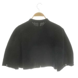 CELFORD ベルスリーブショートブルゾン アウター フルジップ 七分袖 F 黒 ブラック