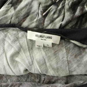 Helmut Lang 総柄 ノースリーブ ワンピース S ブラック