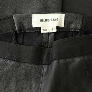Helmut Lang シープスキンスキニーパンツ 2 ブラック