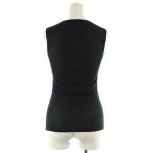 GUCCI ノースリーブ カットソー コットン イタリア製 S 黒 ブラック