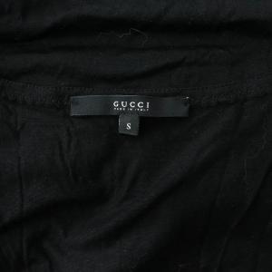 GUCCI ノースリーブ カットソー コットン イタリア製 S 黒 ブラック