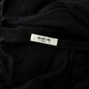 Helmut Lang ウール混 カットソー フード S ブラック