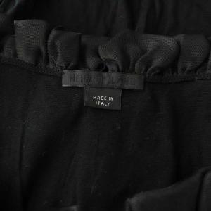 Helmut Lang チュール ドッキング ノースリーブ カットソー 38 ブラック