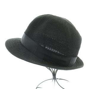 Borsalino 中折れハット 帽子 59cm 黒 ブラック /BB OF