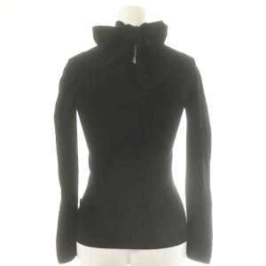 GUCCI 長袖 カットソー プルオーバー リボン XS 黒 ブラック