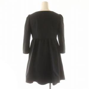 FOXEY NEW YORK セットアップ 上下 2点セット ジップアップチュニックジャケット ノーカラー × パンツ クロップド丈 ジッパーフライ 38