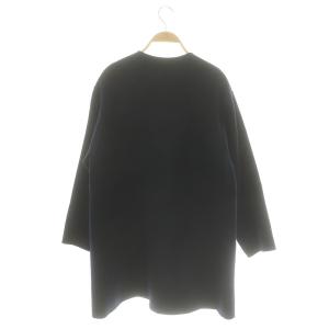 JOURNAL STANDARD relume 22AW ウールナイロンリバーガウンコート ノーカラー ミドル丈 アウター 36 紺 ネイビー