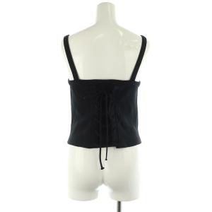 Ameri VINTAGE RELAX HONEYCOMB セットアップ上下 ノースリーブカットソー レースアップ イージーパンツ フレア スリット リブ