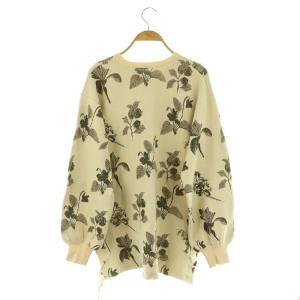 Ameri VINTAGE ROTY LACE UP OVER KNIT ニット セーター 長袖 クルーネック ラメ アイボリー /MY