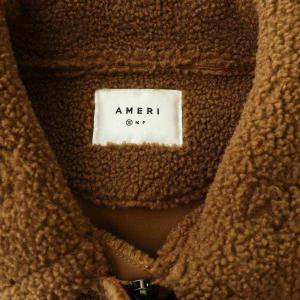 Ameri VINTAGE COTTON CANDY FLIGHT JACKET ボアジャケット ジップアップ S 茶 ブラウン