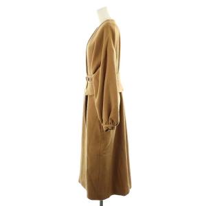 Ameri VINTAGE 2WAY NO COLLAR BELT COAT ノーカラーコート ロング アウター ウール ベルト付き