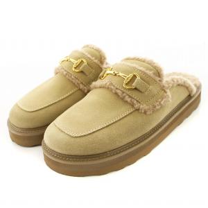 BIT SABO ミュール サンダル スエード 8 ベージュ 24093570005210 /MM OF