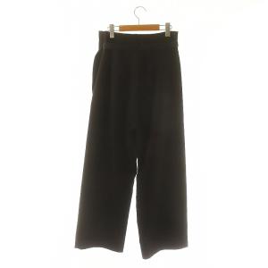 Y-3 CLASSIC SPORT UNIFORM STRETCH FORMAL PANTS ワイドパンツ ベルト付き S/P 黒