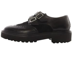 PAUL SMITH Raelyn 40mm monk-strap brogues ブローグシューズ レザー 39 25.5cm 黒 ブラック