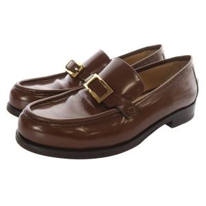 レザー ローファー 39.5 26.5cm 茶色 ブラウン /SR31