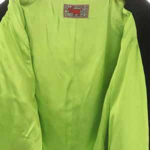 ALBEROBELLO ぶたさん マルチ刺繍 ジップアップジャケット ブラック