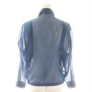 TOGA PULLA メッシュ ブルゾン ジャケット 羽織り 36 S 青 ブルー