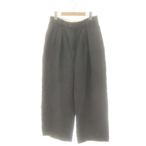 インタックワイドスラックス 2-INTUCK WIDE SLACKS ボトムス ジップフライ 38 グレー