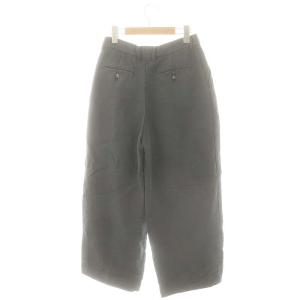 FUMIKA_UCHIDA インタックワイドスラックス 2-INTUCK WIDE SLACKS ボトムス ジップフライ 38 グレー