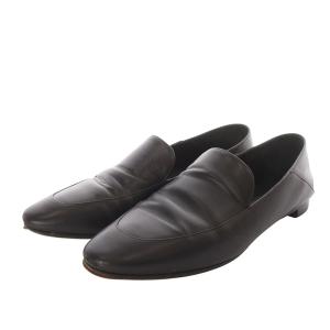 L'Appartement ブレンタ BRENTA ローファー スリッポン ローヒール レザー 36 23cm 黒 ブラック