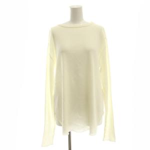 Hello, Bonjour! 23AW ニット カットソー 長袖 リブ コットン ウール混 オフホワイト