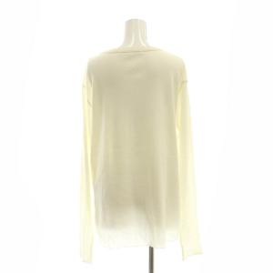 L'Appartement Hello, Bonjour! 23AW ニット カットソー 長袖 リブ コットン ウール混 オフホワイト