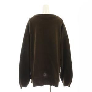 L'Appartement Ribbed Sweater ニット セーター 長袖 ウール混 F 茶 ブラウン
