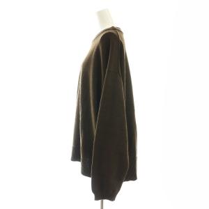 L'Appartement Ribbed Sweater ニット セーター 長袖 ウール混 F 茶 ブラウン