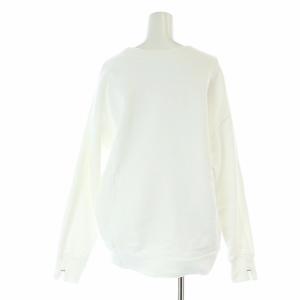 IENA 22AW VOILA スウェットプルオーバー トレーナー 長袖 プリント F 白 ホワイト 22070900511040