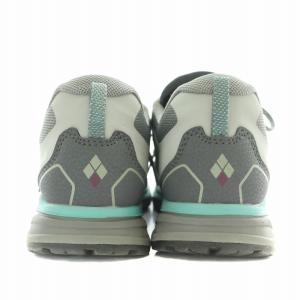 mont-bell トレールフライヤー ローカットスニーカー シューズ ロゴ US7.5 24.5cm グレー 水色 ライトブルー