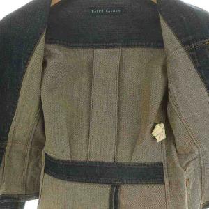 RALPH LAUREN デニムジャケット テーラードジャケット 3B ストレッチ 7 青 ブルー