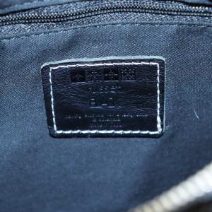 russet ワンショルダーバッグ ハンドバッグ モノグラム レザー 黒 ブラック