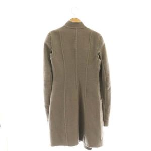 Rick Owens 袖下リブ切替 ライダース風ジャケットコート モカグレー