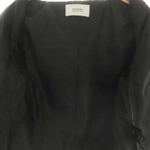 STUDIOUS ラムレザーダブルライダースジャケット ジップアップ 総裏地 1 黒 ブラック