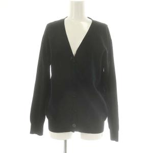 23SS ICE Vネック カーディガン ニット 長袖 コットン 黒 ブラック /NR OS