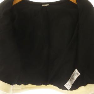 SNIDEL 22AW モヘアニットジャケット ノーカラージャケット クロップド ショート丈 モヘヤ混 F 黒 白 ブラック ホワイト