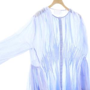 Merlette プリーツワンピース XS ブルー