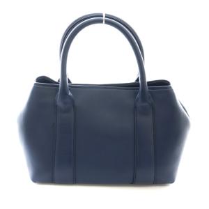HIROFU ハンドバッグ レザー 青 ブルー C294511