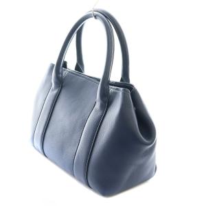 HIROFU ハンドバッグ レザー 青 ブルー C294511