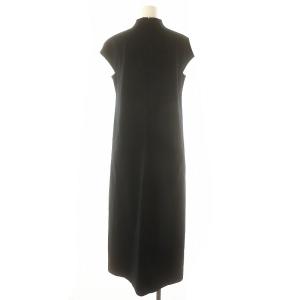 mame kurogouchi 24SS 半袖 サイズ2 タグ付き 24SS Double Jersey Cap Sleeve Dress 2 ブラック（2024/12/17